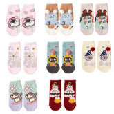 유아 앵클 크루 양말 귀엽고 포근한 두꺼운 부드럽고 따뜻한 양말